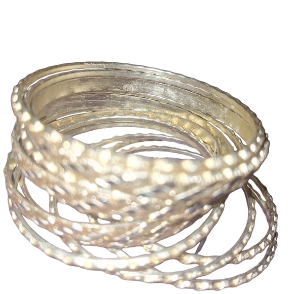 12:piece Indian gold tone bangle set. - Picture 3 of 4